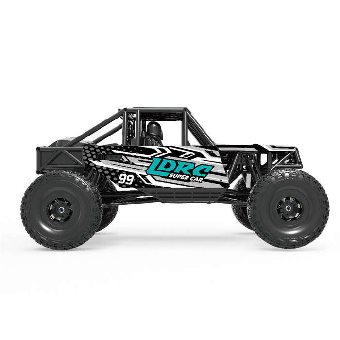 Blue - LDRC 18499 Waterproof Driving Version RTR 1/18 2.4G 4WD RC Car Rock Crawler Pipe Rack Off-Roa