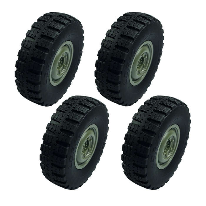 Green - 4PCS LDR/C LDP06 1/12 Unimog RC Car Spare Tires Wheels L0049G L0049Y Vehicles Models Parts A