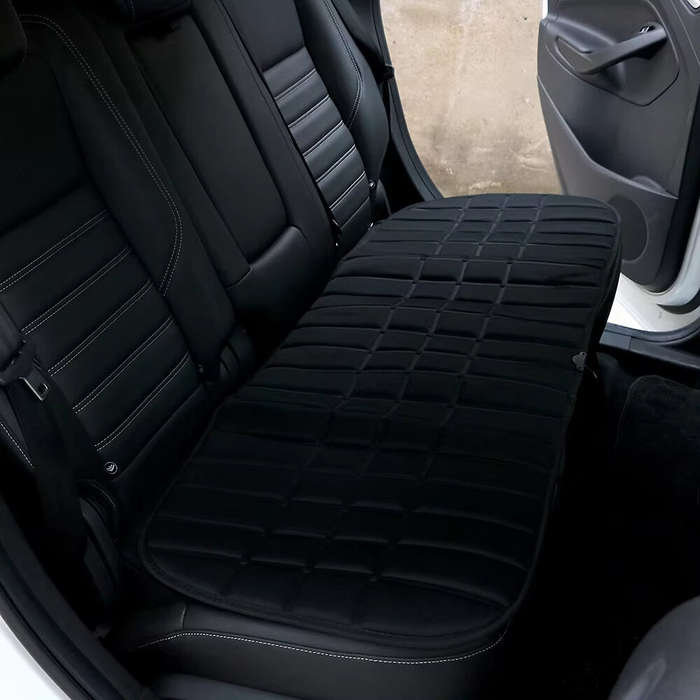Brown - 12V Auto Heated Car Seat Cover Rear Seat Heated Cushion Heating Warmer Cushions Auto Heating