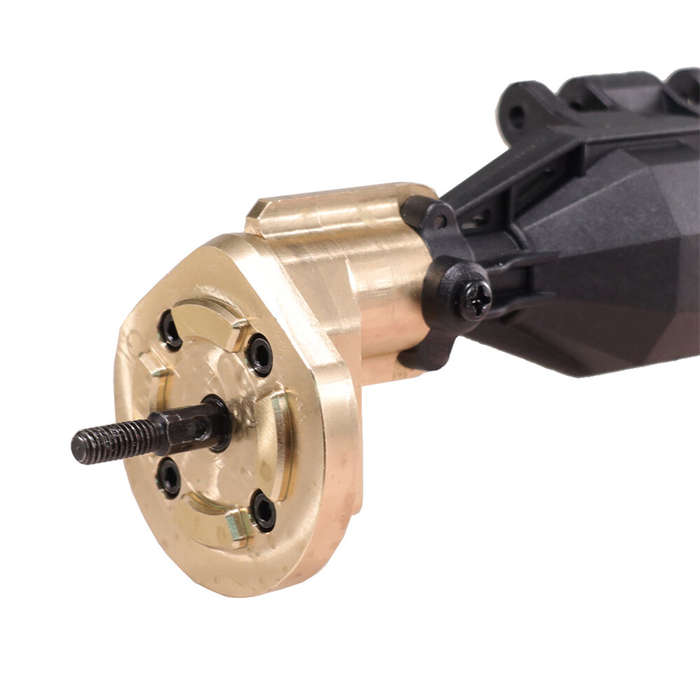 Brass - Upgraded Metal Accessories Brass Front Axle Steering Cup+Rear Axle Cup for MJX 1/12 H12Y H12