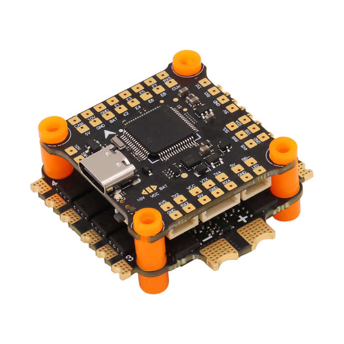 30.5x30.5mm HAKRC 45A F4V2 Stack F4 Flight Controller 2-6S with 5V 10V BEC & 45A BLHeli_S 4in1 Brush