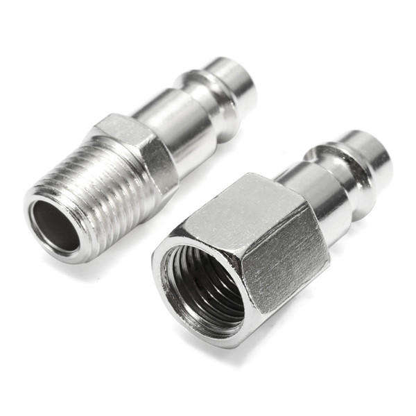 #1 - 10pcs 1/4inch Male/Female BSP Adapter Compressed Air Quick Coupling Hose
