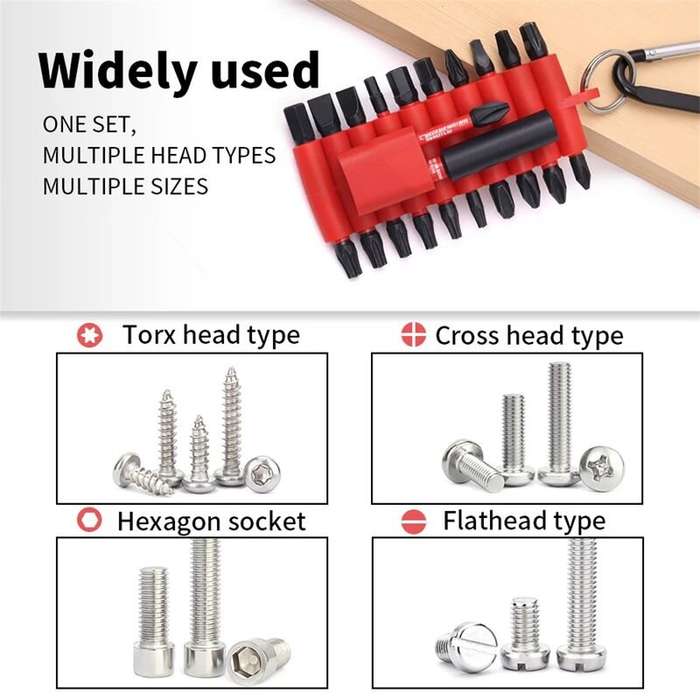 .A - 22Pcs Magnetic Driver Bits Set High Torque Reliable Lightweight Drill Tool Kit for DIY and Prof