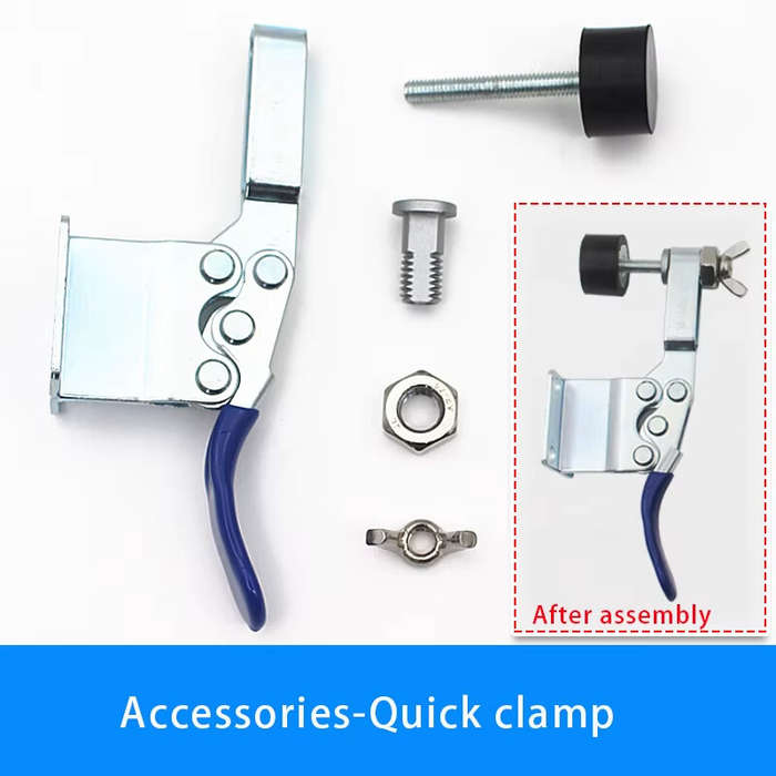 Blue - XK-1 Drill Guide Punching Locator Aluminum Alloy Adjustable Hole Jig 8-28mm Board Thickness 4