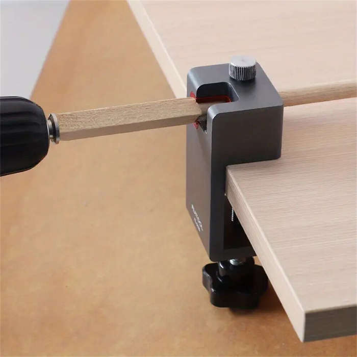 Metric - Dowel Maker Jig Tenon Dowel Plug Cutter With Sharp Alloy Blade Adjustable Drill Guide Posit