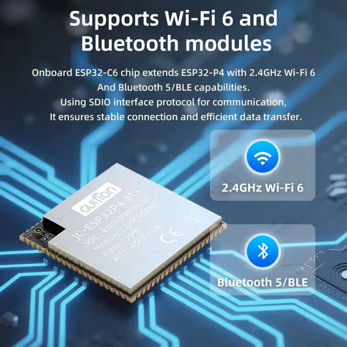 Board Only - ESP32P4-M3 Core Board Equipped with ESP32-C6 High-performance ESP32P4 System Board Modu