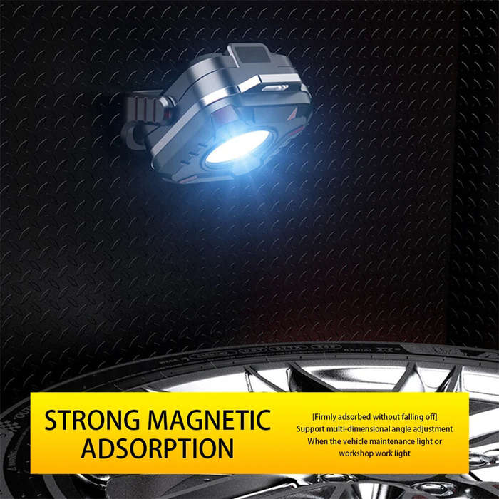 Grey - LiitoKala LF-986 Multifuncional Outdoor Camping Mini Portable Magnetic Working Light COB LED
