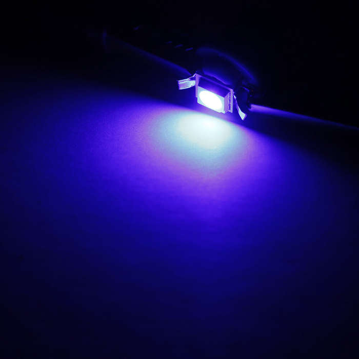 Blue - 10 Pack LED Car Indicator Lights T5 B8.5d Width Light 5050SMD 1 LED Instrument Light Instrume