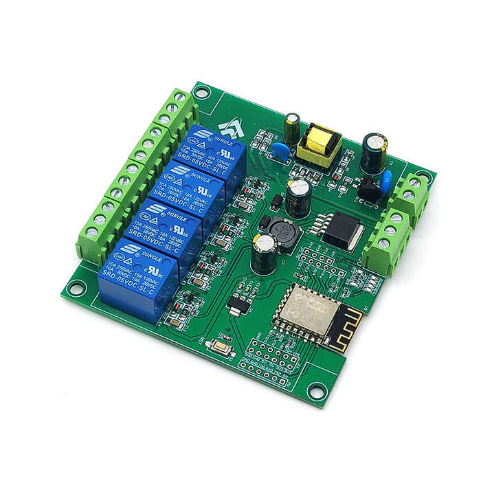 4CH - Relay Module WiFi 4 Channel ESP8266 Development Board Voltage Monitoring Relay Industrial Part