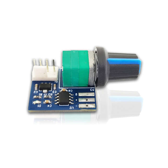 With Wire - Single PWM Fan Speed Controller DC 12V Mute 4 Pin Computer Temperature Control Switch Co