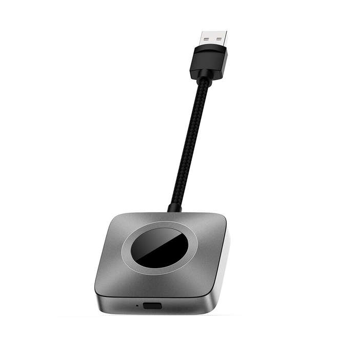 Black - Wired To Wireless Carplay Box Apple Carplay Android Auto Car Machine Interconnection Car Scr