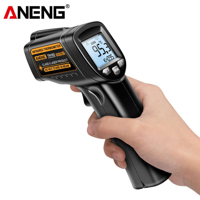 ANENG TH103 Class II Laser Infrared Thermometer Temperature Sensor Testers Gun -20C~380 Industrial T