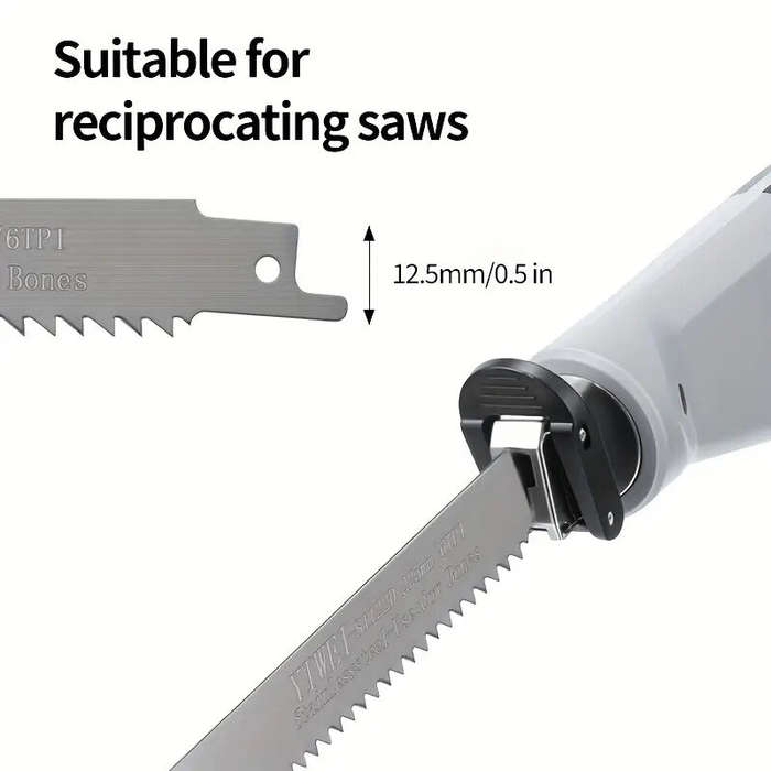 #A - Multi-Blade Hand Saw Ergonomic Handle Stainless Steel Blades for Wood Bamboo Ice Frozen Bone Cu