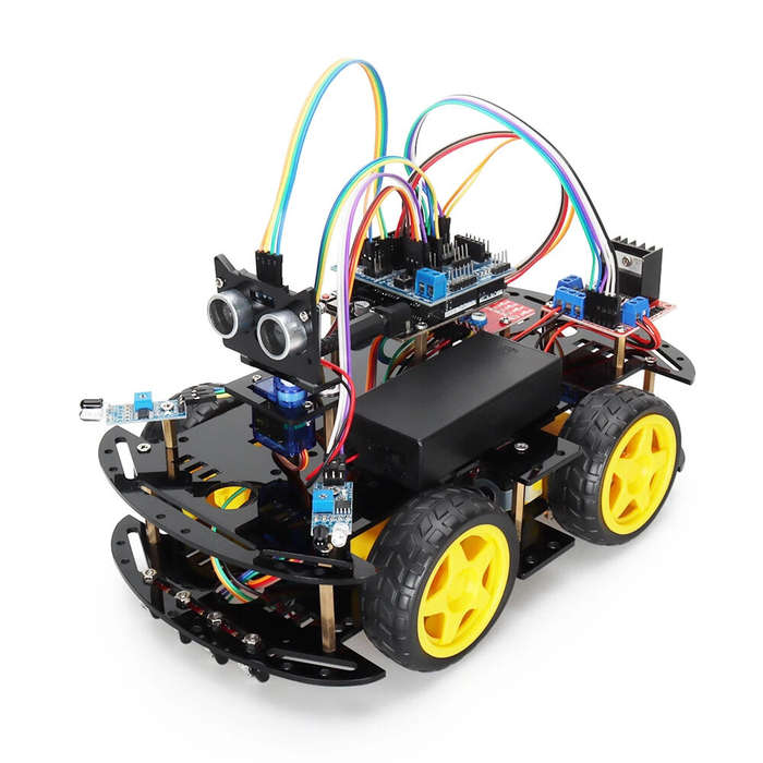 ZYC0043 - TSCINBUNY Automation Smart Robot Car Kit for Arduino Programming with Ultrasonic and Infra