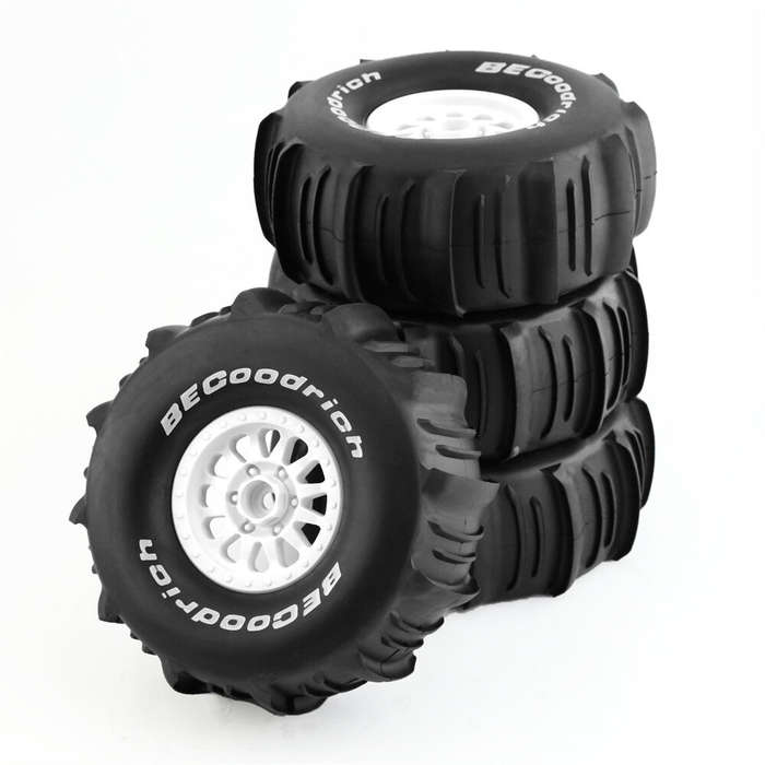 Black B - 4PCS 1/7/8 Short Course Truck Tires Off-road Wheels Tyres 17mm Hex for RC UDR 85086-4 ARRM