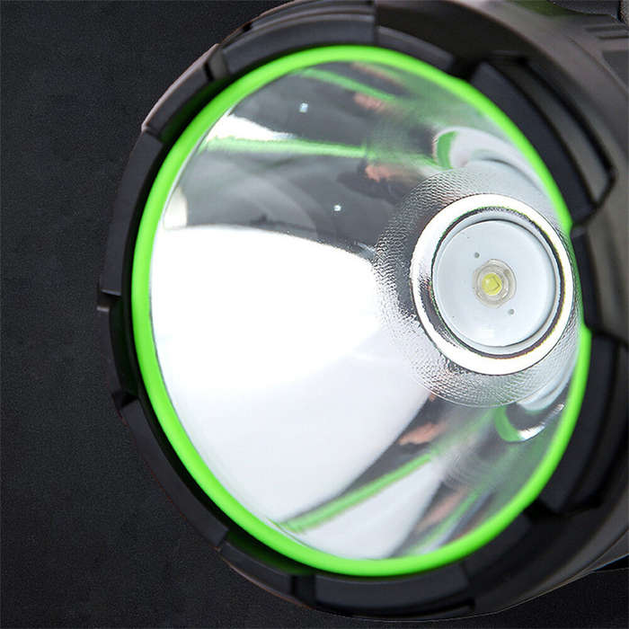 Black - Bikight Solar Flashlight for Emergencies Search LED Solar Camping Lights Multifunctional Fla