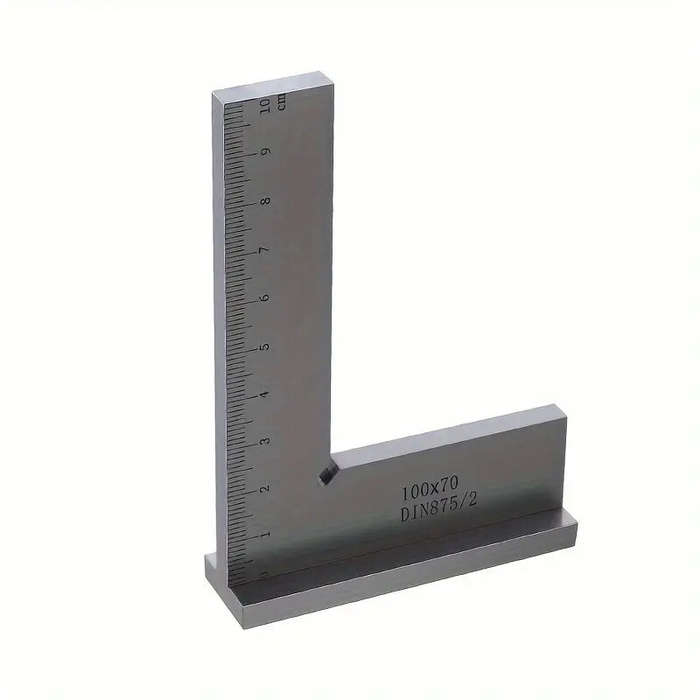 100x70mm - ETOPOO 100x70mm Machinist Engineer Square 90 Degree Right Angle Ruler with Seat Woodworki