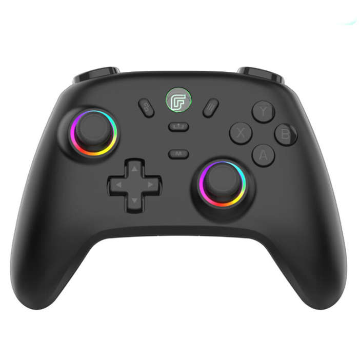 Black - DATA FROG S13 Wireless bluetooth Game Controller with Hall Effect Joystick and Linear Trigge