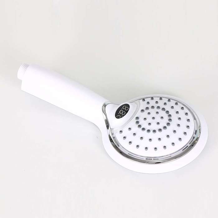 High Pressure Bathroom Handheld Shower Sprayer Faucet Shower Head with LED Water Temperature Display