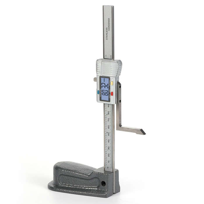 Silver - Digital Height Gauge 0-150mm Measuring Range High Accuracy 0.0005 Inch Resolution Inch and