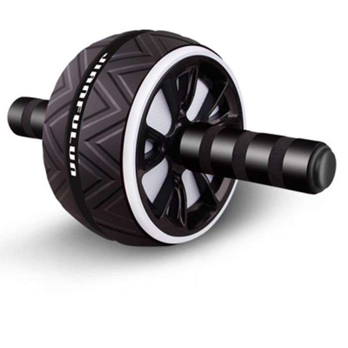White - Wheel Power Abdominal Roller Super Mute For Belly/Waist/Arms/Legs Home Fitness Equipment Gym