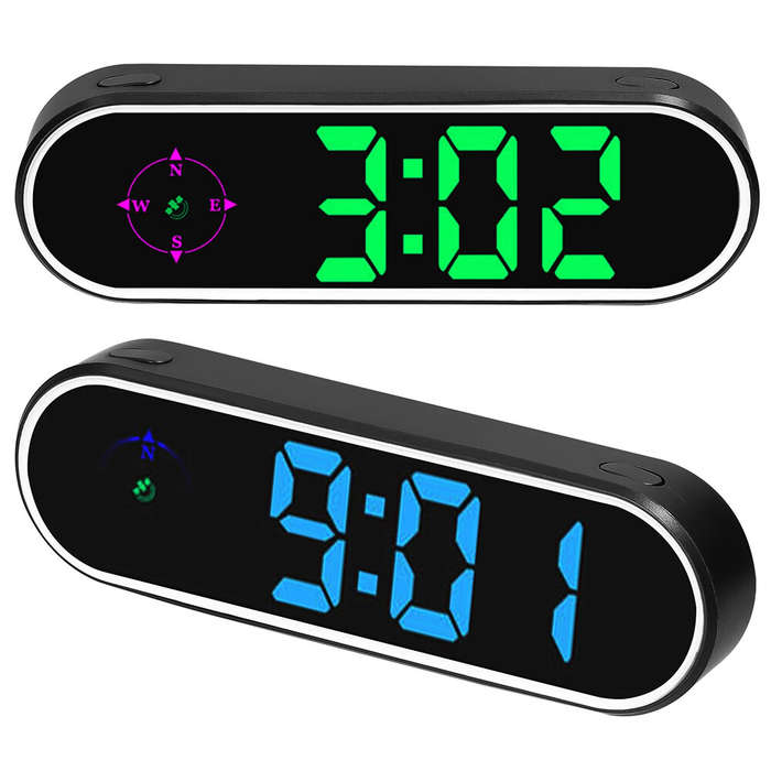 #2 - Car Head Up Display GPS Digital Speedometer with Color LED Display Clock Compass Function Over