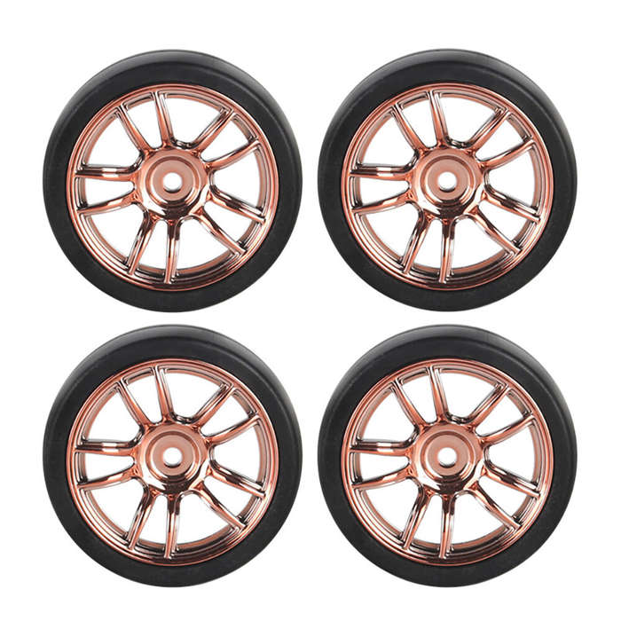 Silver D - 4PCS Upgraded LDRC 1801 1802 1803 1899 A01 A02 A86 A99 1/18 Drift RC Car Parts Tires Whee