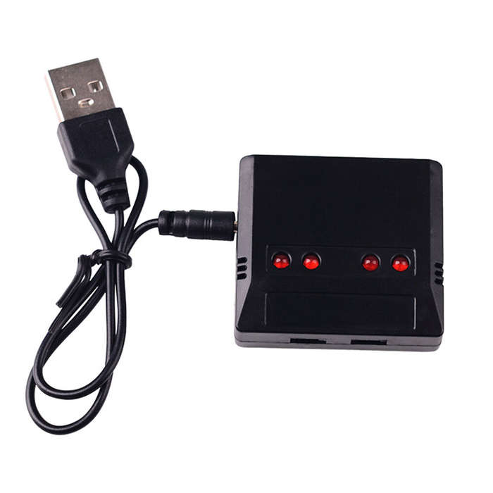 3.7v One To Four Small White Head Charger Toy Battery Quadcopter With Overcharge Protection Drone Ac