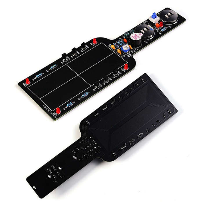 Unsoldered Version - HU-074 DIY Metal Detector Kit PCB Board LED Flash Alert Buzzer Alarm Adjustable