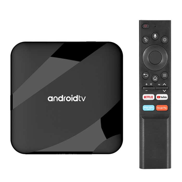EU Plug - TV98 ATV W2 Android TV Box 4GB RAM 32GB ROM Android 14 Amlogic S905W2 Quad Core 3D 8K Deco