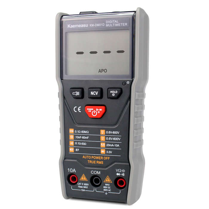 Kaemeasu KM-DM01D Intelligent Digital Multimeter True RMS and NCV Measurement DC/AC Voltage & Curren