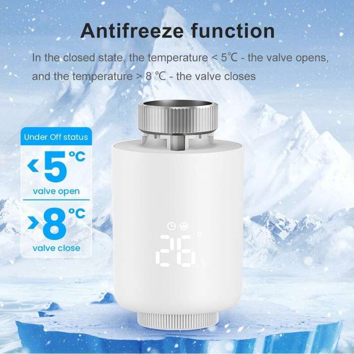 Zigbee - Tuya Smart Zigbe Thermostat Radiator Valve Smart Home Heating Control Smart Life App Temper