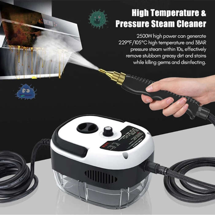 2500W High Temperature Steam Cleaner 220V EU Plug High Pressure Sterilization for for Home Use Car A