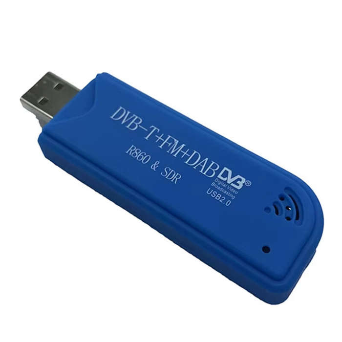 Blue - RTLSDR Receiver 25 MHz -1760 MHz S2832U R828DSDR Aviation Band Receiver