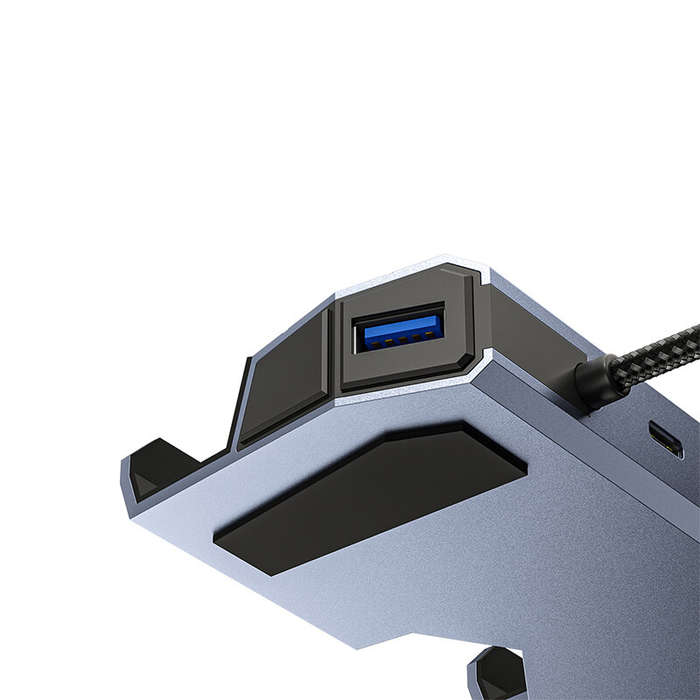 Pobod Steam Deck 6-in-1 Gaming Docking Station with USB3.0*3 PD100W USB-C 4K@60Hz HDMI 1000M LAN Mul
