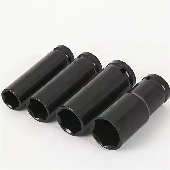 10PCS Carbon Steel 1/2 Inch Electric SleeveTool Adapter Set 8-24mm Polished Finish for Impact Wrench