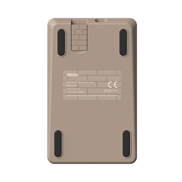 Black - 8Bitdo Retro18 18 Keys Mechanical Numeric Keypad Tri-mode Calculator Retro Mechanical Keyboa
