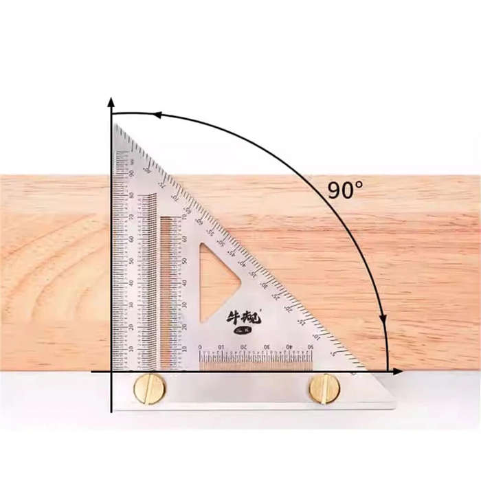 A - 1Pc Carpenter Square 3D Multi Angle Measuring Ruler Precision Hole Positioning Marking Gauge Woo