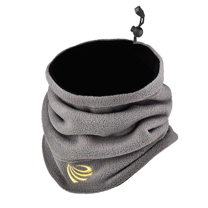 Black Grey - TENGOO 1pc Winter Neck Gaiter Hat For Men And Women Camping Fleece Neck Gaiter Ski Tube