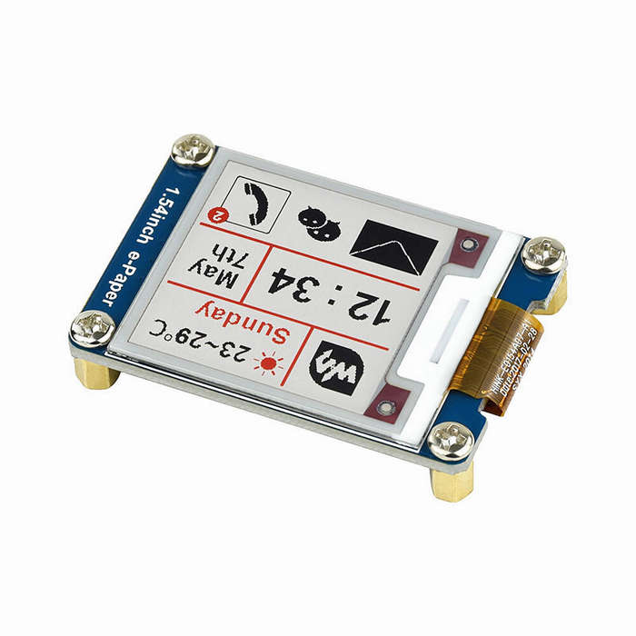 1.54 inch - Waveshare 1.54 Inch E-Paper Display Module Ink Screen Red Black White 200x200 Low Power