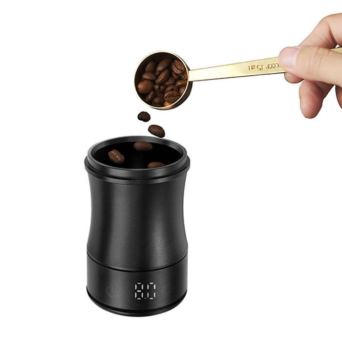 Black - Digital Coffee Scale Cup Portable 500g Capacity 0.1g Precision Graduation Rechargeable Multi