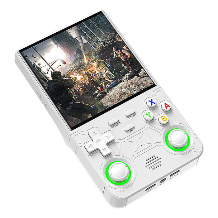 Purple - R36 Ultra 64GB 4-inch IPS Screen Handheld Game Console Built in 15000+Games RK3326 Chip Dua