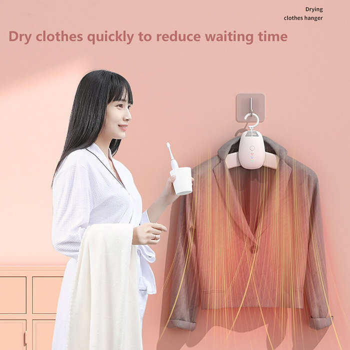 US Plug - Portable Detachable Clothes Drying Rack Folding Drying Hanger Smart Household Small Smart