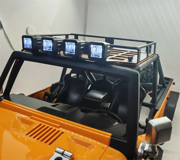 1 Set - Luggage Rack with Light For MJX 1/12 H12Y RC Car Spare Vehicle Parts Models Accessories