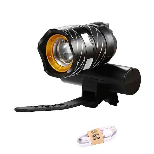 Black - Bike Light Front Bike Light Bike Horn Light Bicycle Cycling Waterproof Multiple Modes Super