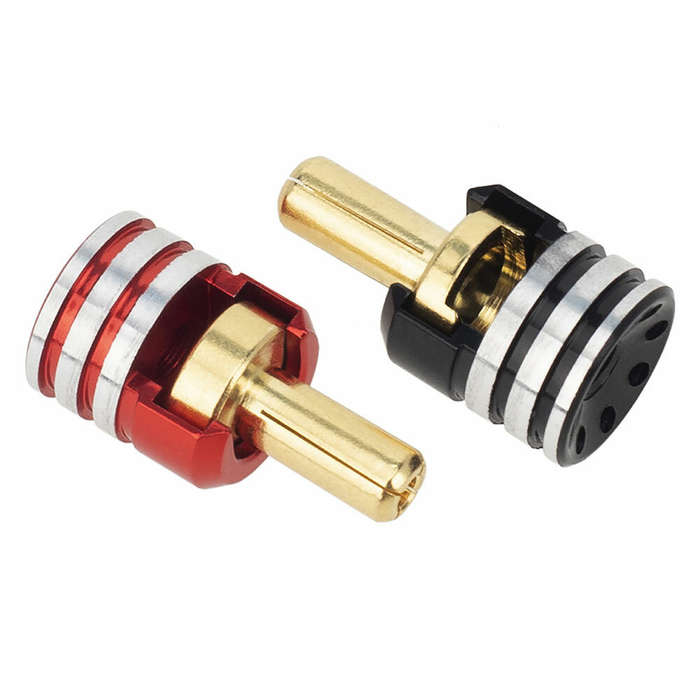 3.5mm - 4PCS Hard Case Battery Cooler Bullet Plug Banana Head for 1/10 RC Off-Road Monster Truck RC
