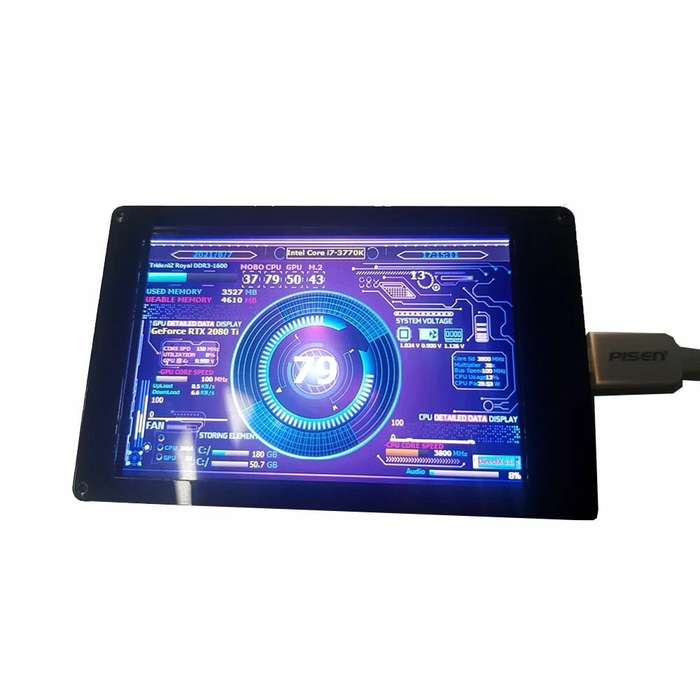 3.5 Inch IPS LCD Monitor Display With RGB Breathing Light AIDA64 USB2LCD USB Display Sub-Screen Supp