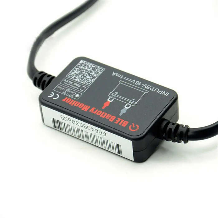 BM2 Battery Monitor Tester for 12V Vehicles Real-Time Notifications Short-Circuit and Reverse-Connec