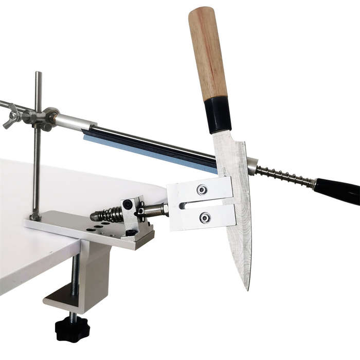 #A - Upgraded K10 Professional Knife Sharpener System with 4 Whetstones 360 Rotation Flip Design Fix