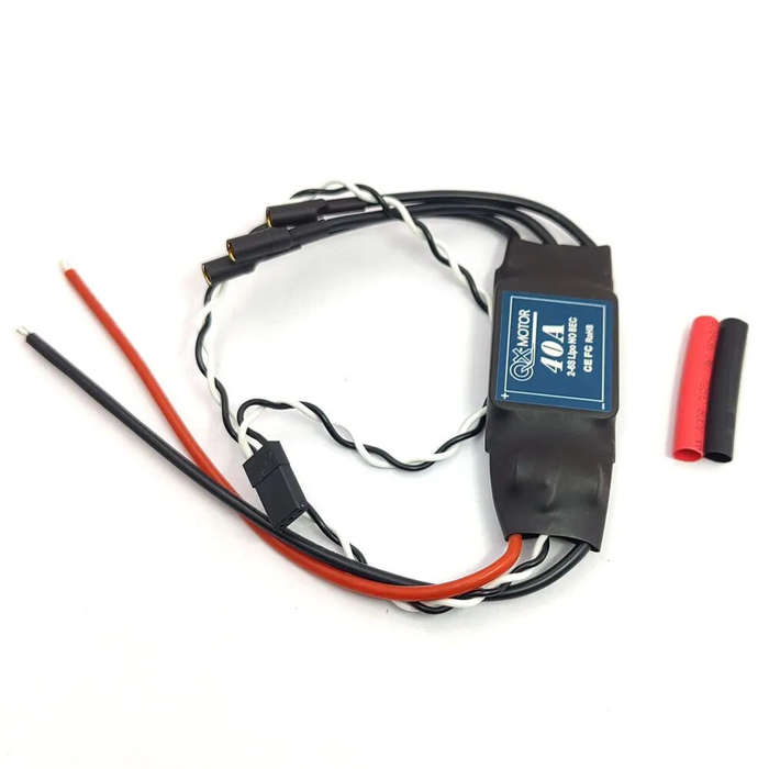 3-4S - QX-Motor 40A Brushless ESC 2-6S No BEC / 3-4S With 5V 5A BEC for RC Airplane Fixed Wing